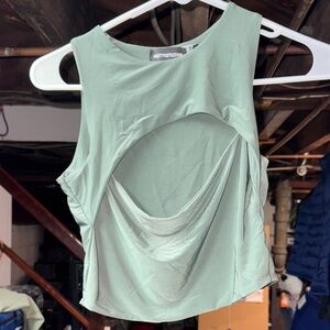 Dark Green Sleeveless Top